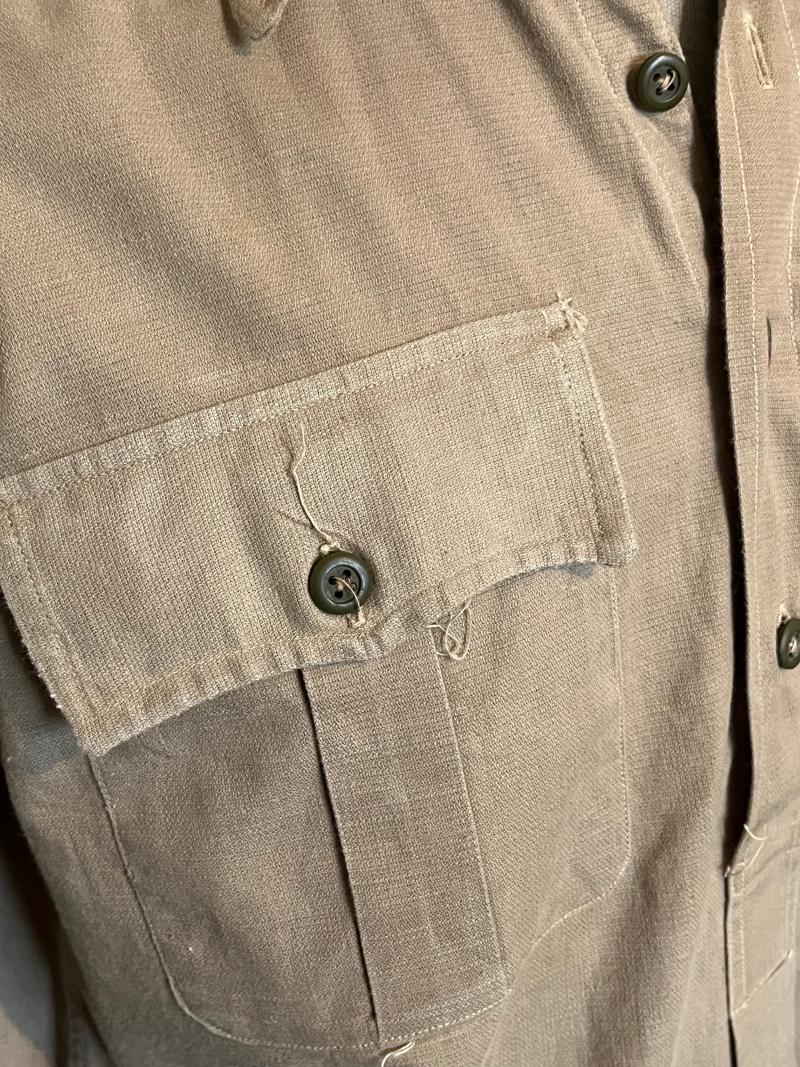 Ack-Ack Militaria | WW2 British, Bush (Aertex) Shirt, LARGE Size.