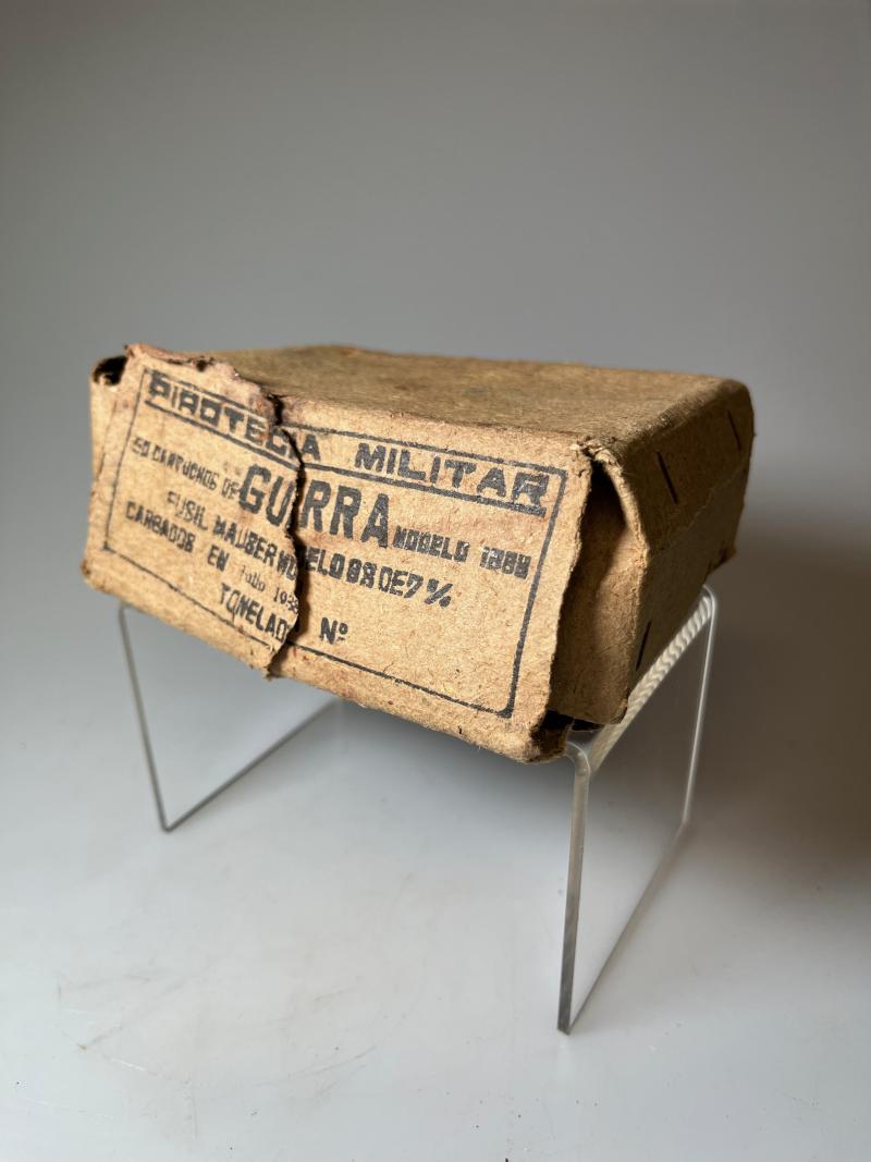 Spanish Civil War, Republican, Card Cartridge Box, 1938.