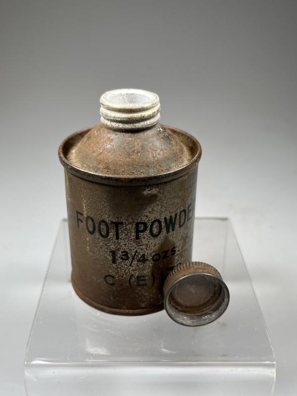 WW2 British, Early War, Foot Powder Tin.