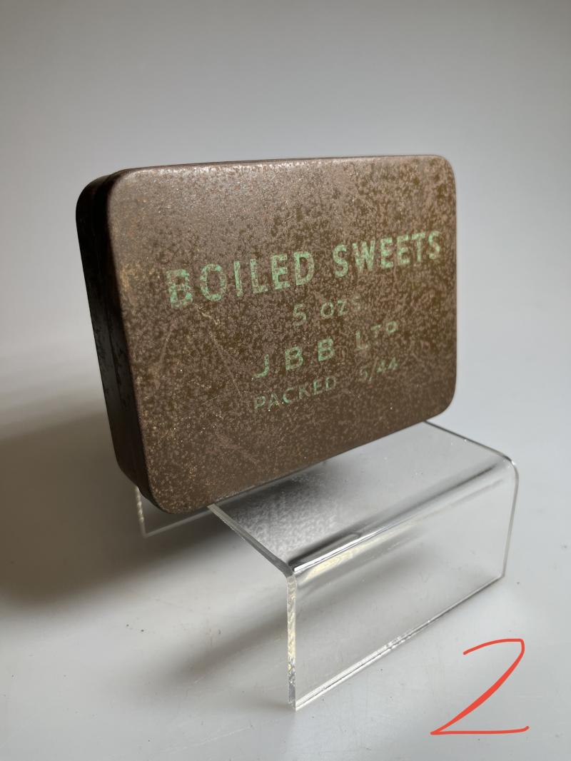 WW2 British, Issue, ‘Boiled Sweets’ Ration Tin (2).