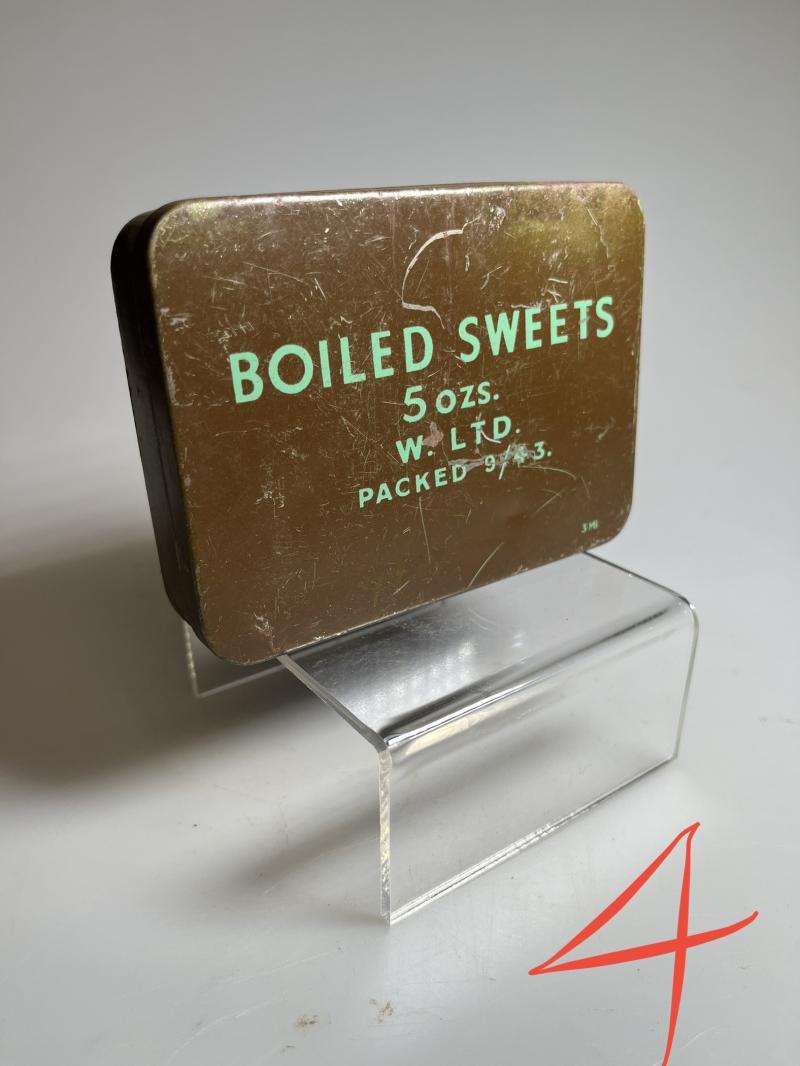 WW2 British, Issue, ‘Boiled Sweets’ Ration Tin (4).