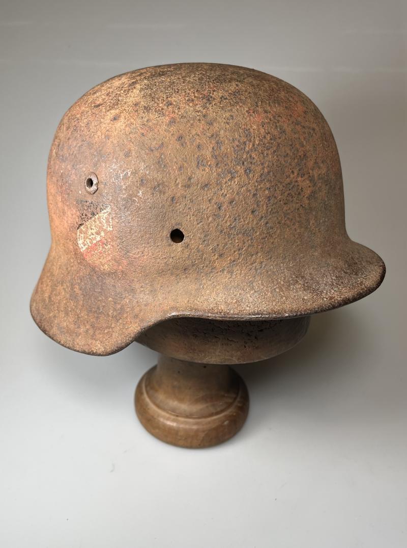 WW2 German Battle of Calais Relic M35/40 'Stahlhelm' Helmet