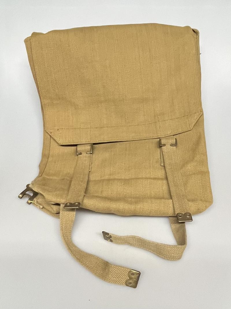 WW2 British, 1937 Pattern Webbing Large Pack and Pair of ‘L’ Straps, 1940, Dunkirk Era.