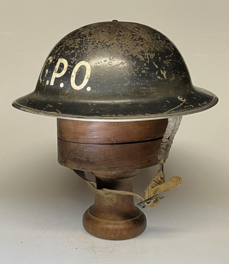 WW2 British, Home Front, ‘GPO’ (General Post Office), MkII Helmet.