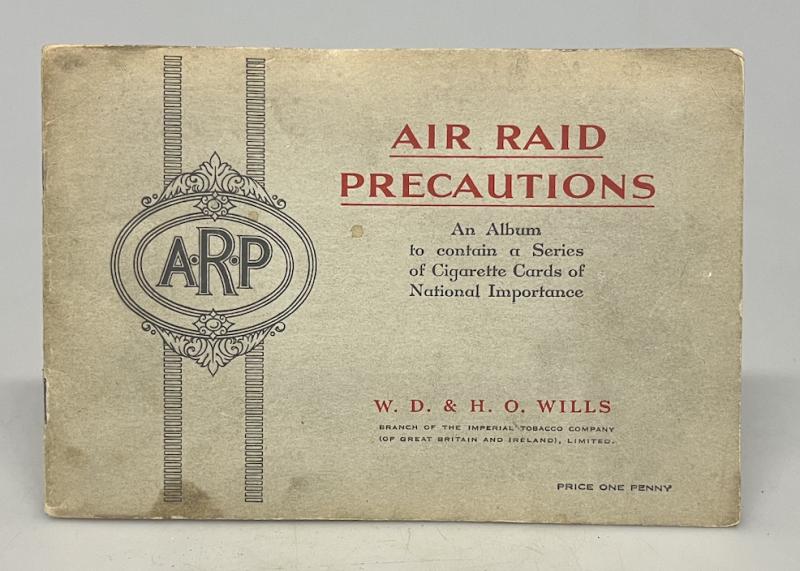 Pre/Early WW2 British, Complete Album of Cigarette Cards of ‘National Importance’: Air Raid Precautions.