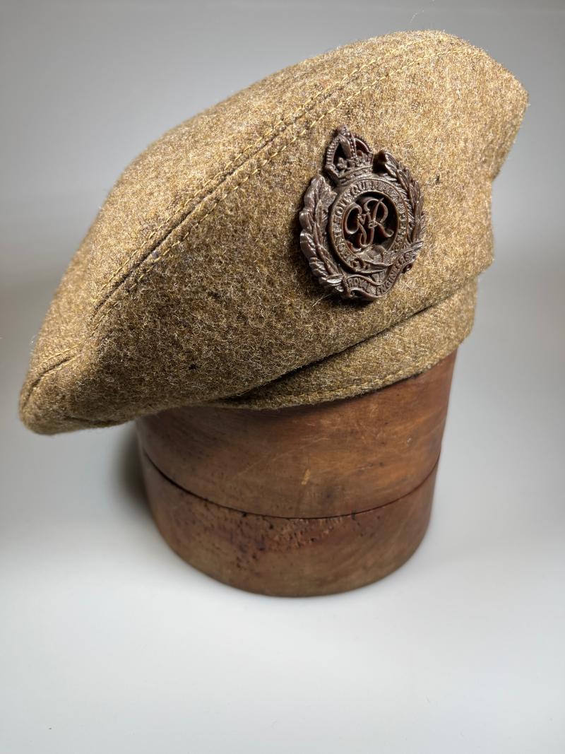 WW2 British, General Service Cap, Badged to Royal Engineers, 1945