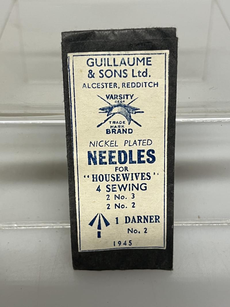 WW2 British, Issue, ‘Housewife’ Needles, 1945.