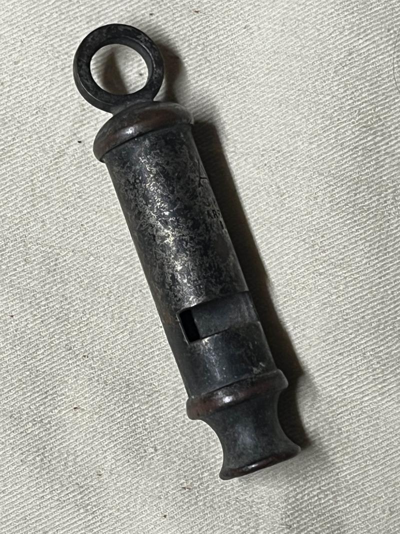 WW2 British ‘Excavated’, Hudson ARP, Relic Whistle with Provenance (working!!).