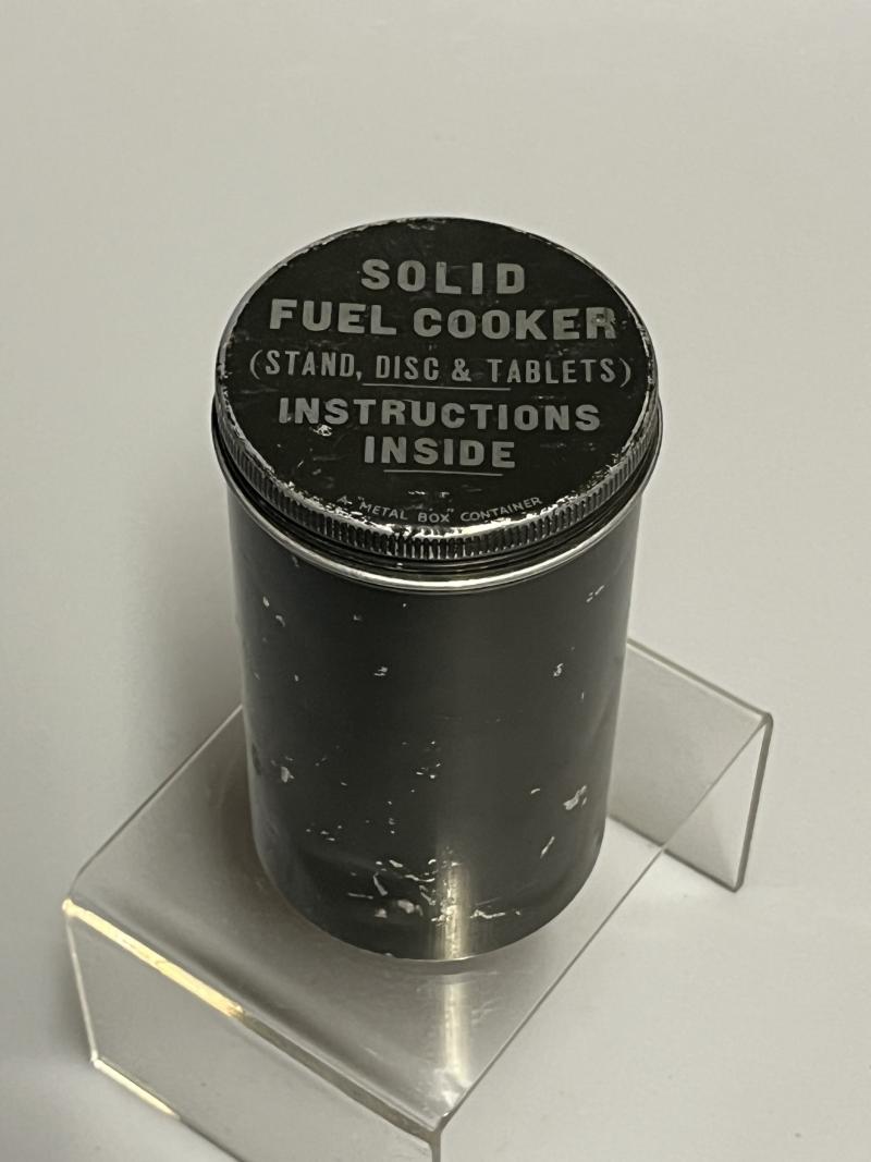 WW2 British, Late War, Issue, ‘SOLID FUEL COOKER’.