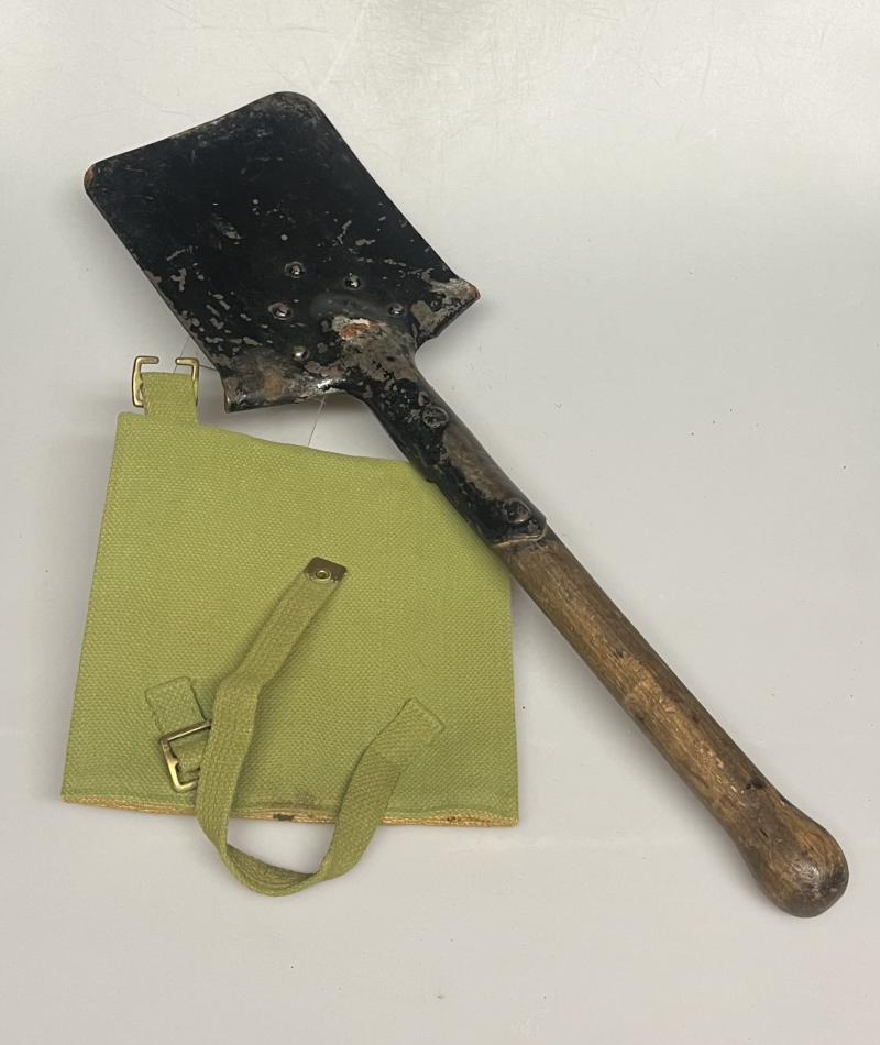 WW2 British ‘1939 Pattern’, ‘Dunkirk Period’, Entrenching Tool with Repro’ Cover, 1940.
