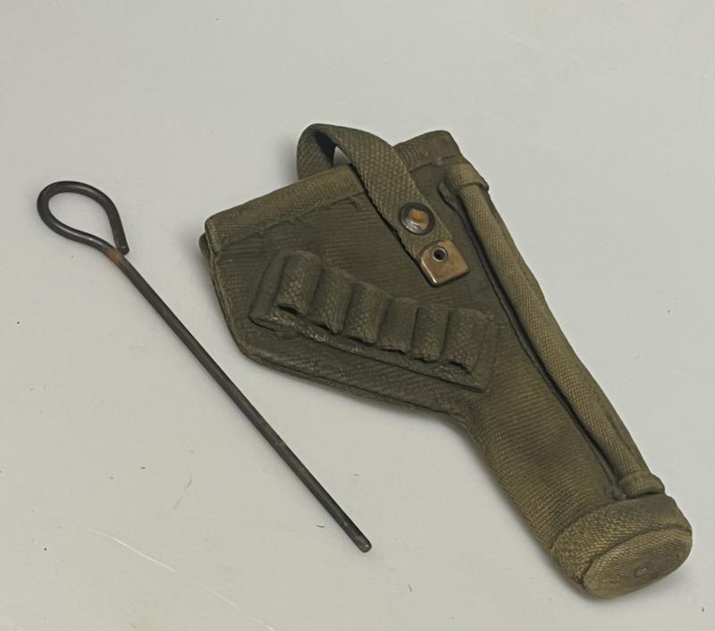 WW2 Pattern, British, Royal Armoured Corps Holster with Cleaning Rod.