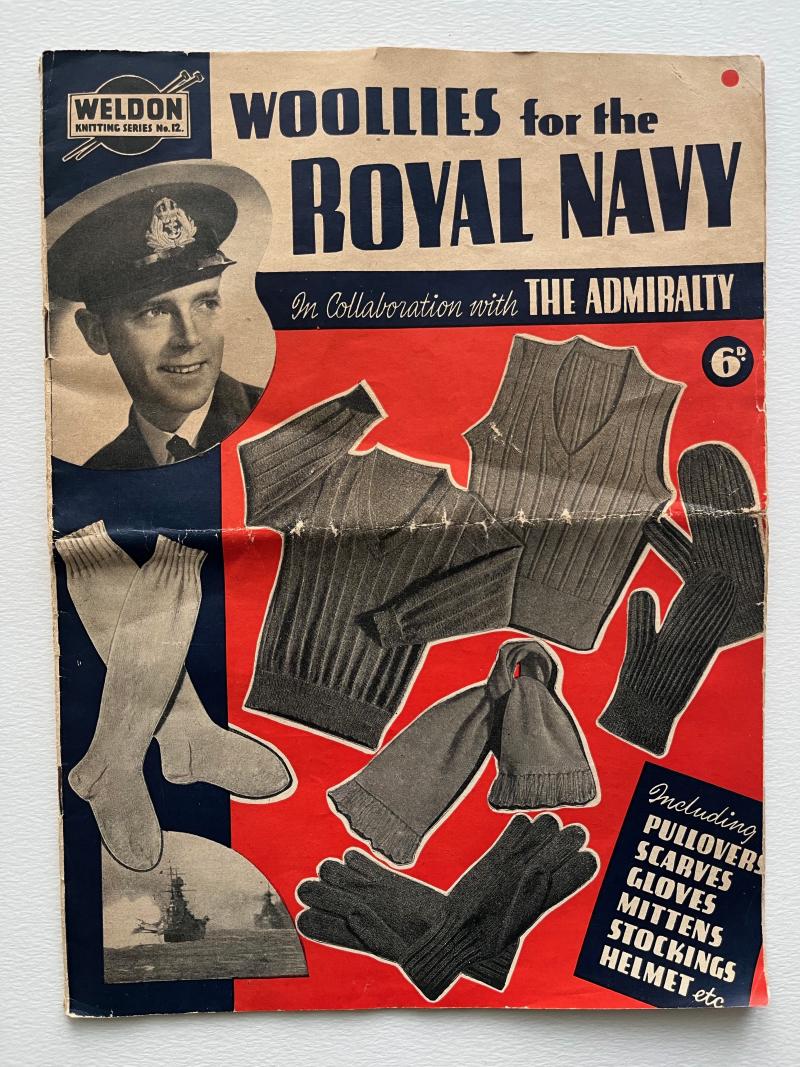 WW2 British, Home Front, ‘Woollies for the Royal Navy’ Knitting Pattern.